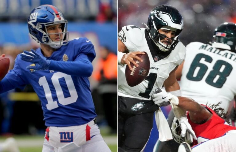 Philadelphia Eagles vs New York Giants Match Player Stats