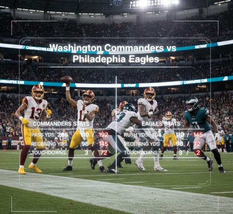 Washington Commanders vs Philadelphia Eagles Match Player Stats
