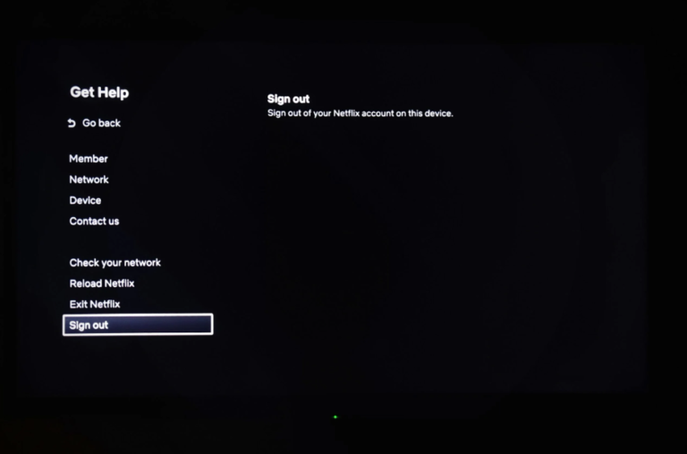 how to log out of netflix on tv