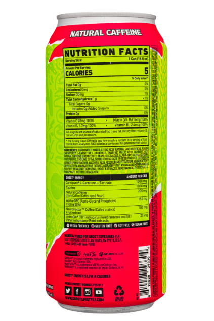 Ghost Energy Drink Nutrition Facts: What You Should Know